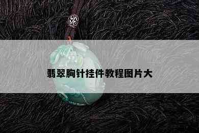 翡翠胸针挂件教程图片大