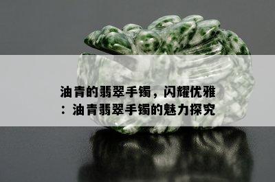 油青的翡翠手镯，闪耀优雅：油青翡翠手镯的魅力探究