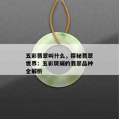 五彩翡翠叫什么，探秘翡翠世界：五彩斑斓的翡翠品种全解析