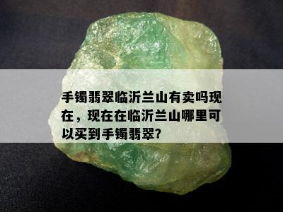 手镯翡翠临沂兰山有卖吗现在，现在在临沂兰山哪里可以买到手镯翡翠？