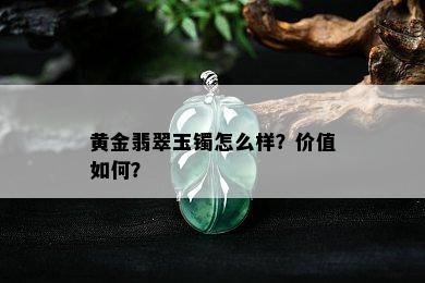 黄金翡翠玉镯怎么样？价值如何？