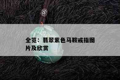 全览：翡翠紫色马鞍戒指图片及欣赏