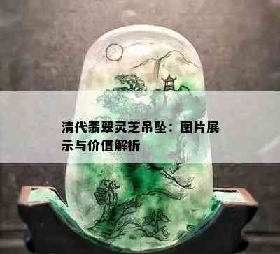 清代翡翠灵芝吊坠：图片展示与价值解析