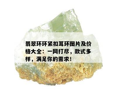 翡翠环环紧扣耳环图片及价格大全：一网打尽，款式多样，满足你的需求！