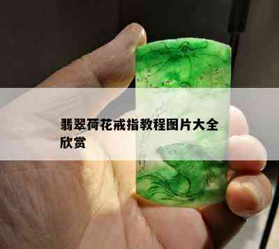 翡翠荷花戒指教程图片大全欣赏