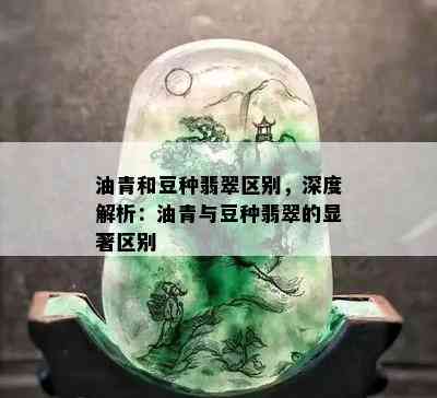 油青和豆种翡翠区别，深度解析：油青与豆种翡翠的显著区别