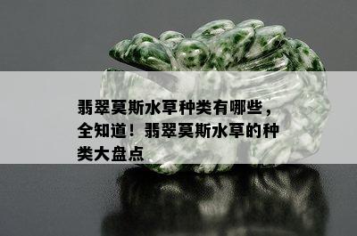 翡翠莫斯水草种类有哪些，全知道！翡翠莫斯水草的种类大盘点