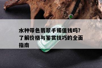 水种带色翡翠手镯值钱吗？了解价格与鉴赏技巧的全面指南