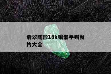 翡翠随形18k镶嵌手镯图片大全