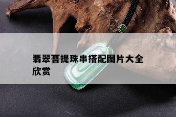 翡翠菩提珠串搭配图片大全欣赏