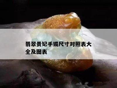 翡翠贵妃手镯尺寸对照表大全及图表