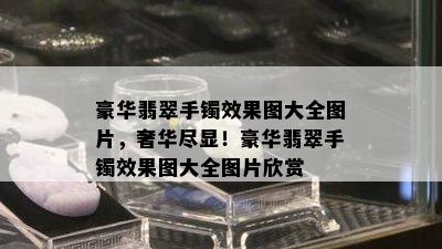 豪华翡翠手镯效果图大全图片，奢华尽显！豪华翡翠手镯效果图大全图片欣赏