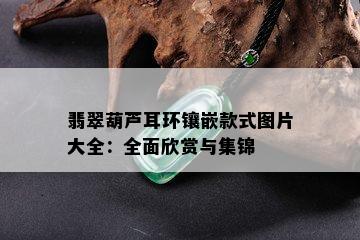 翡翠葫芦耳环镶嵌款式图片大全：全面欣赏与集锦