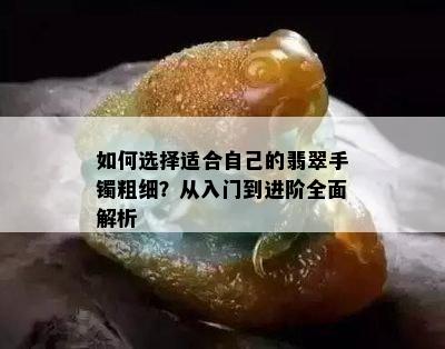 如何选择适合自己的翡翠手镯粗细？从入门到进阶全面解析