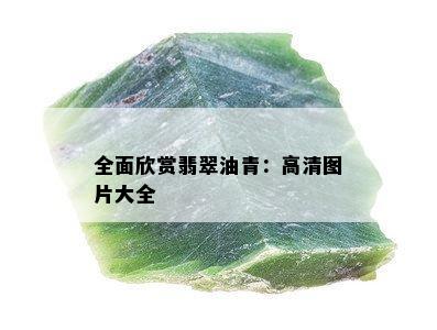 全面欣赏翡翠油青：高清图片大全