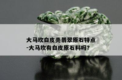 大马坎白皮壳翡翠原石特点-大马坎有白皮原石料吗?