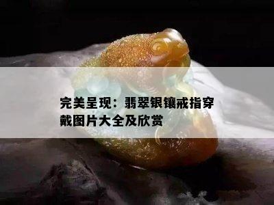 完美呈现：翡翠银镶戒指穿戴图片大全及欣赏