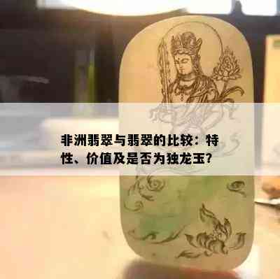 非洲翡翠与翡翠的比较：特性、价值及是否为独龙玉？