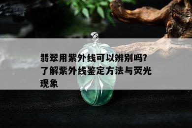 翡翠用紫外线可以辨别吗？了解紫外线鉴定方法与荧光现象