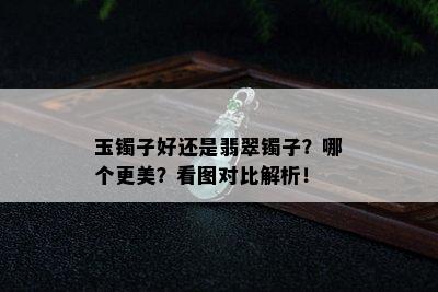 玉镯子好还是翡翠镯子？哪个更美？看图对比解析！