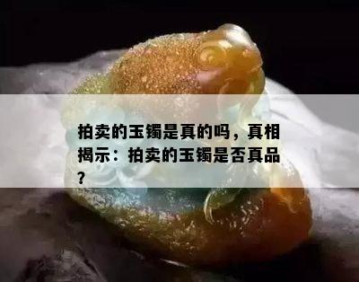 拍卖的玉镯是真的吗，真相揭示：拍卖的玉镯是否真品？