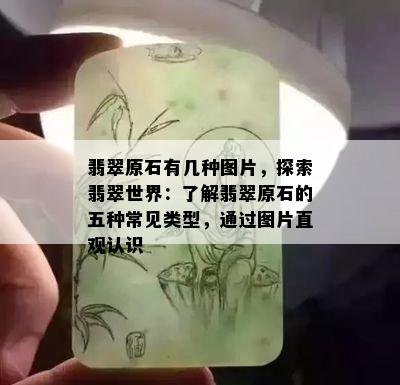 翡翠原石有几种图片，探索翡翠世界：了解翡翠原石的五种常见类型，通过图片直观认识