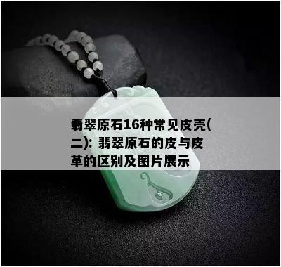 翡翠原石16种常见皮壳(二): 翡翠原石的皮与皮革的区别及图片展示