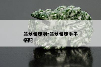 翡翠朝珠眼-翡翠朝珠手串搭配