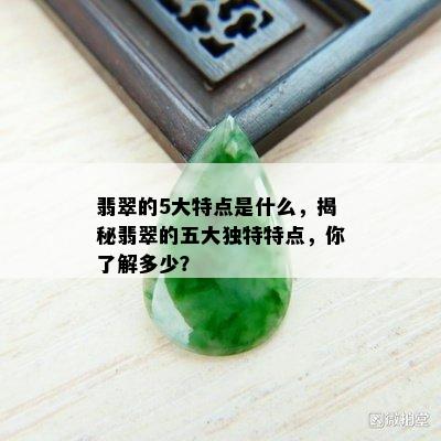 翡翠的5大特点是什么，揭秘翡翠的五大独特特点，你了解多少？