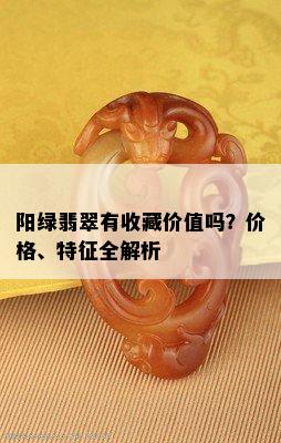 阳绿翡翠有收藏价值吗？价格、特征全解析