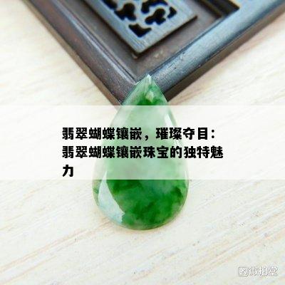 翡翠蝴蝶镶嵌，璀璨夺目：翡翠蝴蝶镶嵌珠宝的独特魅力