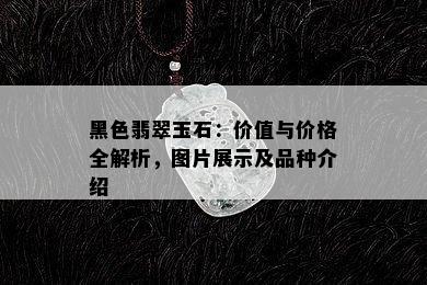 黑色翡翠玉石：价值与价格全解析，图片展示及品种介绍