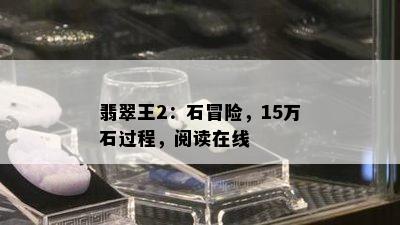 翡翠王2：石冒险，15万石过程，阅读在线