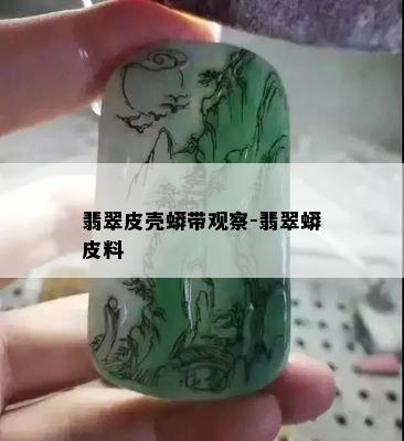 翡翠皮壳蟒带观察-翡翠蟒皮料