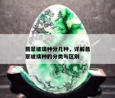 翡翠玻璃种分几种，详解翡翠玻璃种的分类与区别