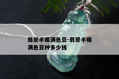 翡翠手镯满色豆-翡翠手镯满色豆种多少钱