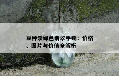 豆种淡绿色翡翠手镯：价格、图片与价值全解析