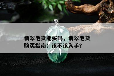 翡翠毛货能买吗，翡翠毛货购买指南：该不该入手？