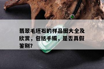 翡翠毛坯石的样品图大全及欣赏，包括手镯，是否真假鉴别？