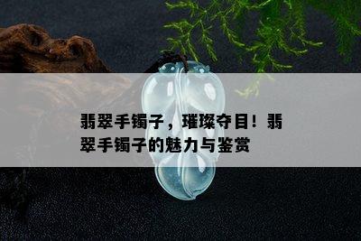 翡翠手镯子，璀璨夺目！翡翠手镯子的魅力与鉴赏