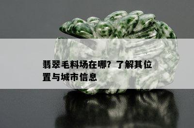 翡翠毛料场在哪？了解其位置与城市信息