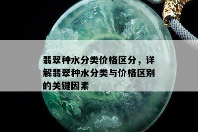 翡翠种水分类价格区分，详解翡翠种水分类与价格区别的关键因素