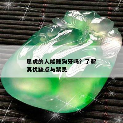 属虎的人能戴狗牙吗？了解其优缺点与禁忌