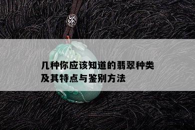 几种你应该知道的翡翠种类及其特点与鉴别方法