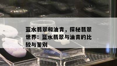 蓝水翡翠和油青，探秘翡翠世界：蓝水翡翠与油青的比较与鉴别