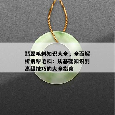 翡翠毛料知识大全，全面解析翡翠毛料：从基础知识到高级技巧的大全指南