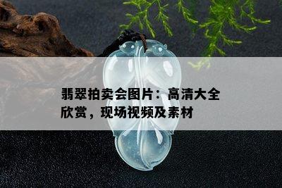 翡翠拍卖会图片：高清大全欣赏，现场视频及素材