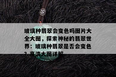 玻璃种翡翠会变色吗图片大全大图，探索神秘的翡翠世界：玻璃种翡翠是否会变色？高清大图详解