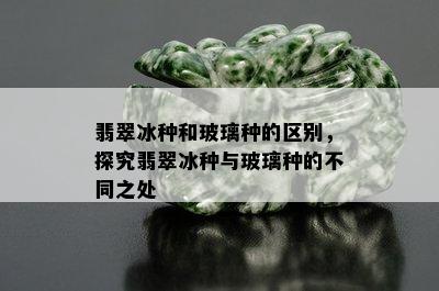 翡翠冰种和玻璃种的区别，探究翡翠冰种与玻璃种的不同之处