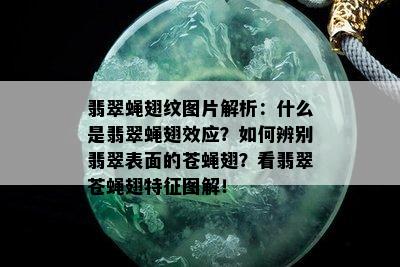 翡翠蝇翅纹图片解析：什么是翡翠蝇翅效应？如何辨别翡翠表面的苍蝇翅？看翡翠苍蝇翅特征图解！